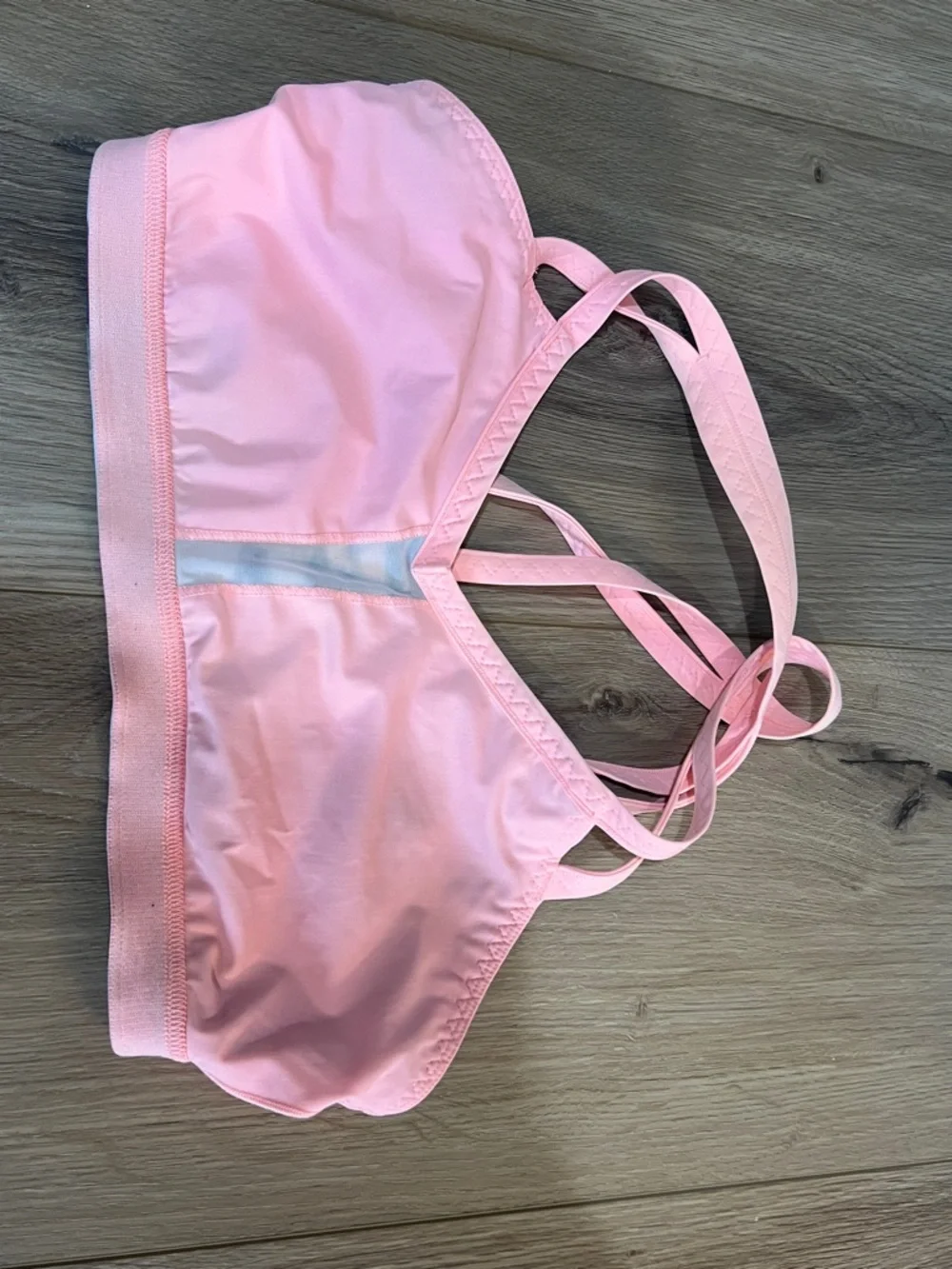 Lululemon Camo Waterbound Pink Strappy bra swim top Size 8 - Picture 4 of 5